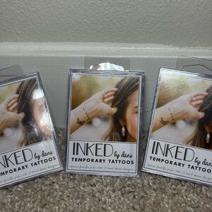 INKED by Dani Temporary Tattoos . Set of 3